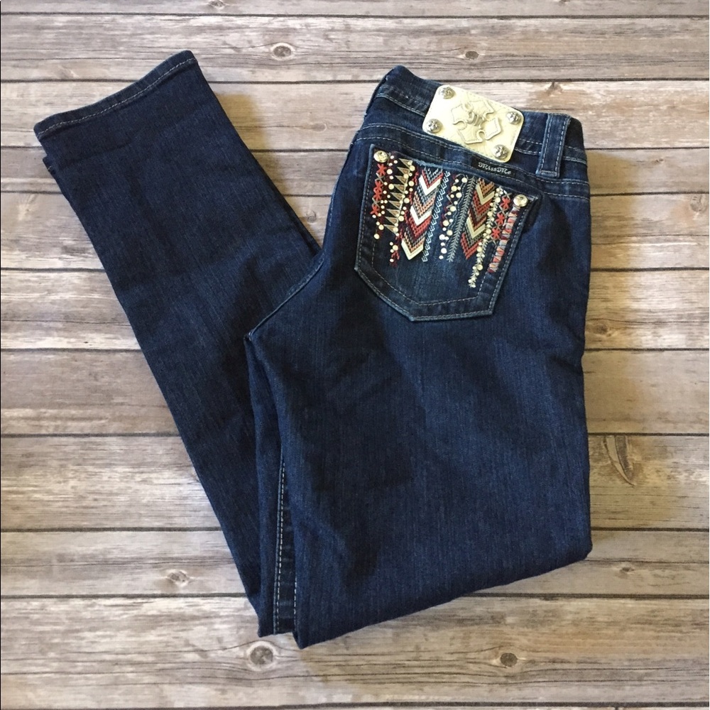 Miss Me Women's Embellished Skinny Jeans SZ 27