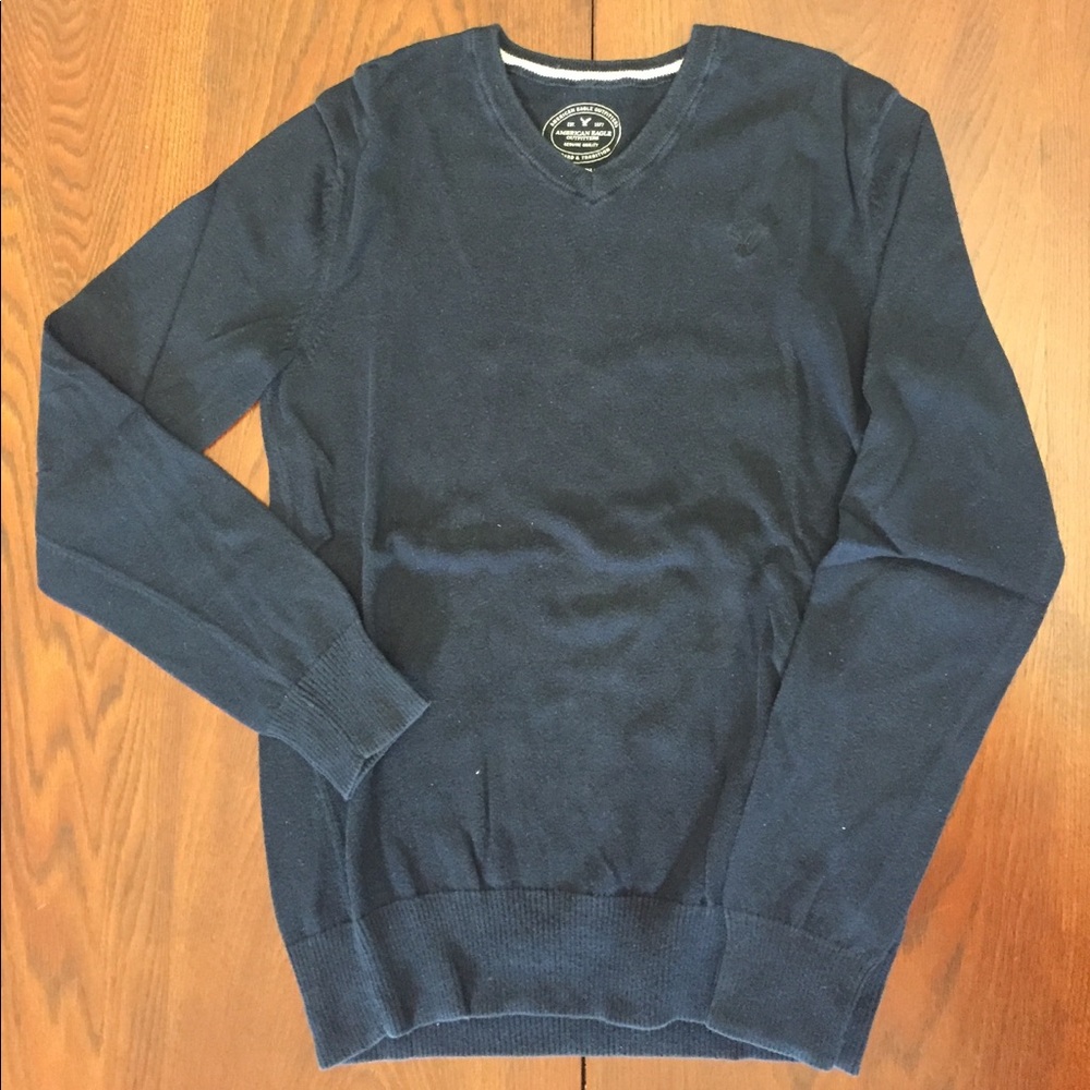 American Eagle S Navy Blue Long Sleeve