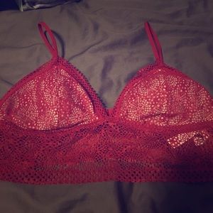 VS Maroon bralette