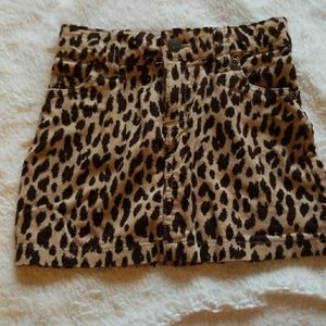 Cheetah skirt