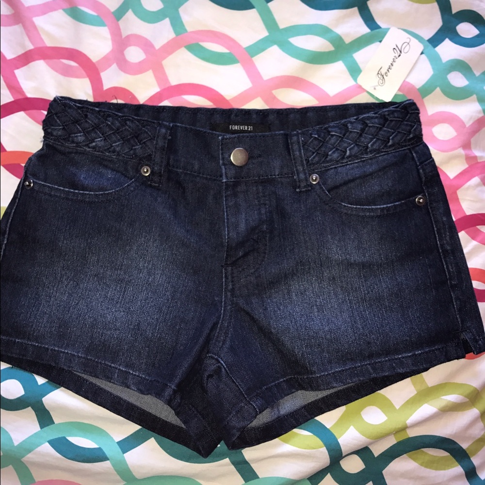 Dark Wash Jean Shorts