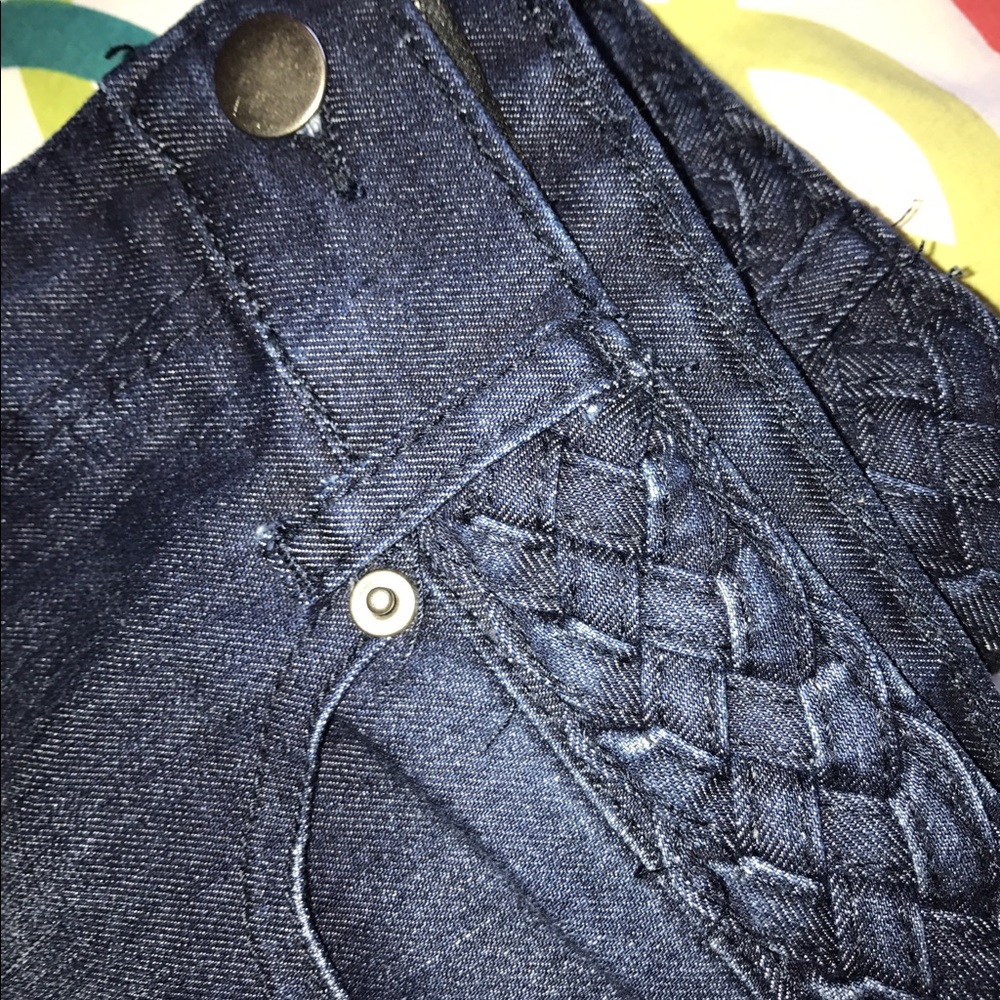 Dark Wash Jean Shorts - Picture 3 of 4