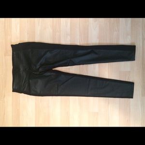 Athleta Faux Leather Gleam Tight Black S