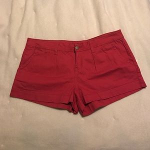 Pink Khaki Shorts