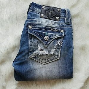 Miss Me Signature Cropped Denim