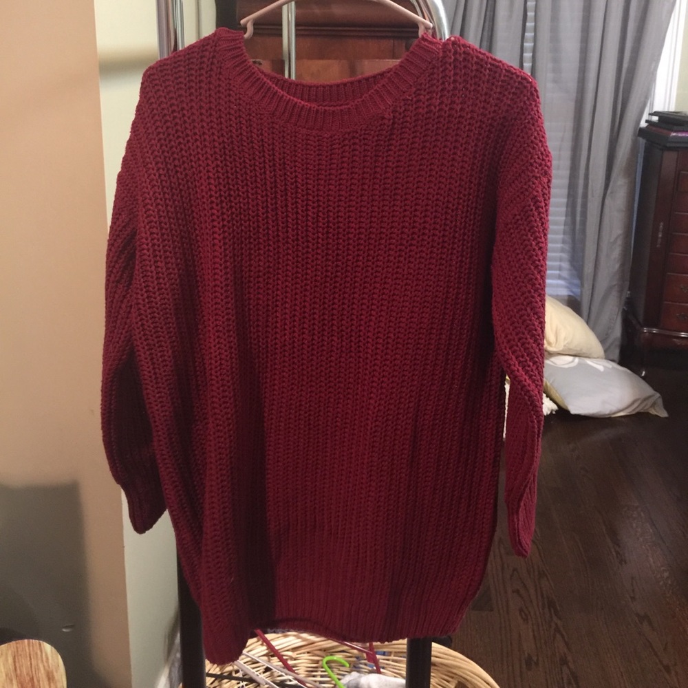 Burgundy Sweater