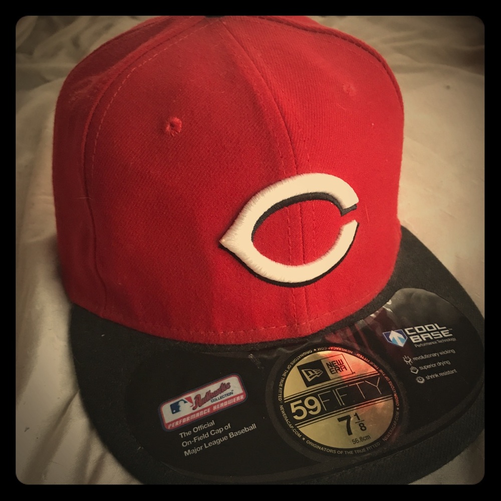 Red Cincinnati Reds Fitted Hat