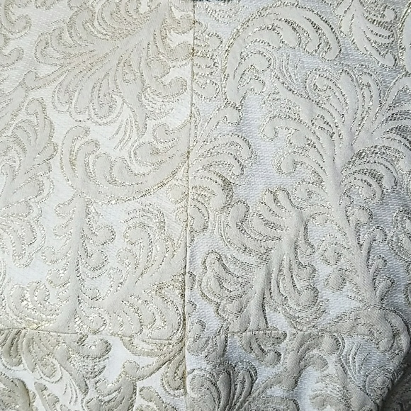 Gold and Cream Elegant Dress - Picture 2 of 5