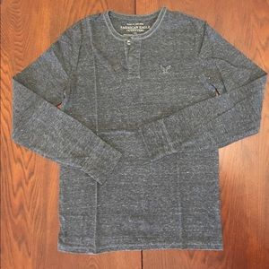American Eagle S Dark Gray Long Sleeve