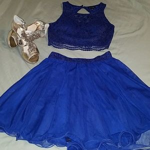 As U Wish: 2 piece prom/homecoming dress