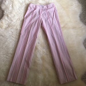 Pink stripe loft pants
