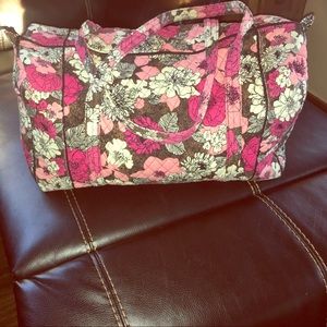 Vera Bradley large quilted duffle bag