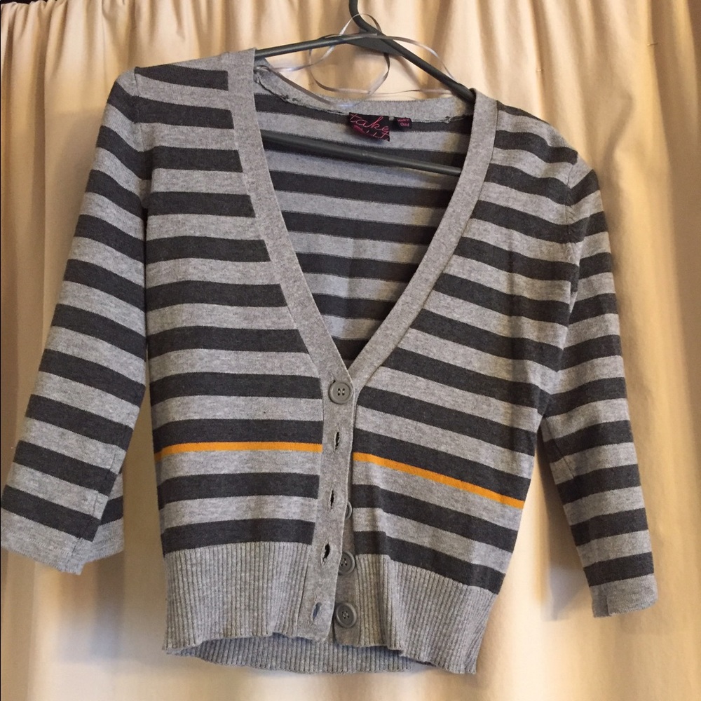 ******SOLD*******Take Out size M striped cardigan.
