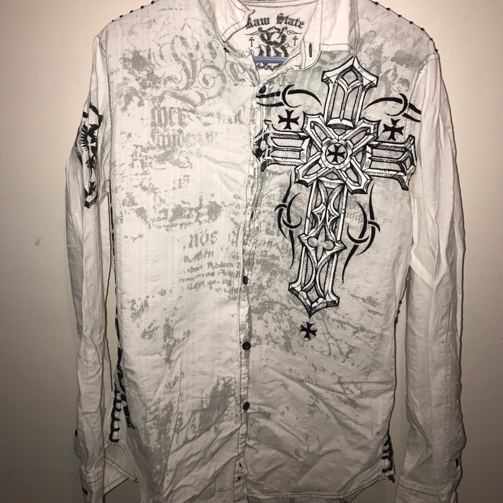 Raw State graphic Button Up