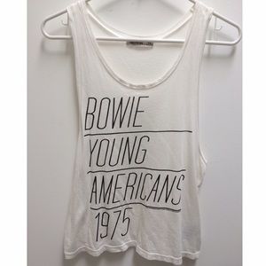 Hollister David Bowie 1975 Band Muscle Tank Top