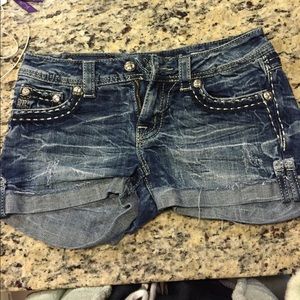 Denim shorts