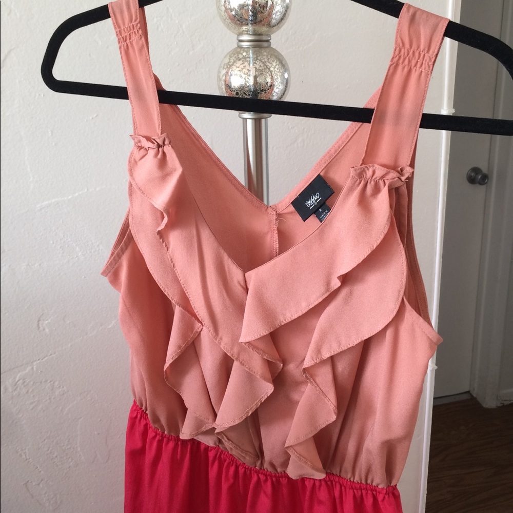 Mossimo Ruffle Colorblock Dress