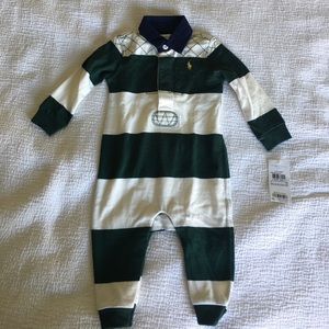 Polo Ralph Lauren rugby stripe romper/onesie