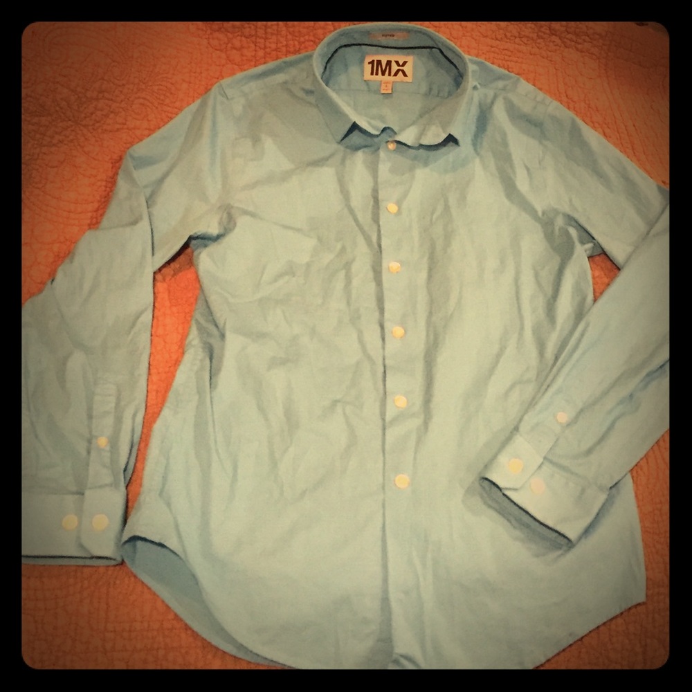 Men's Express 1MX Fitted Dress Shirt