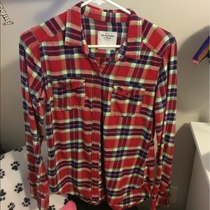 Abercrombie red flannel