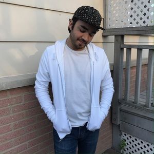 Unisex White Hoodie