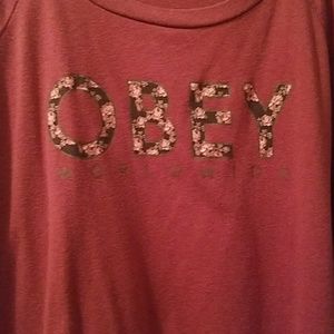 Obey Red Light weight Long Sleeve