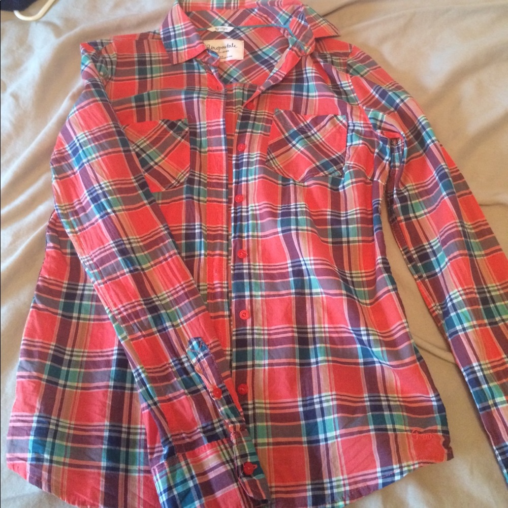 Aeropostale plaid flannel