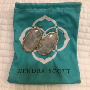 Kendra Scott pink onyx earrings, pair.