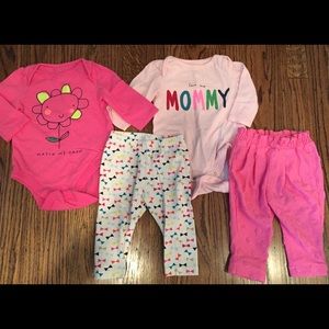 Baby Gap bodysuit and leggings sets