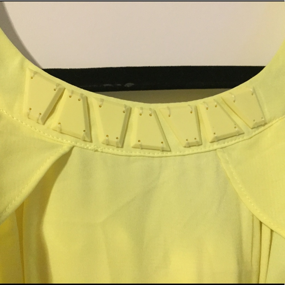 FUN H&M Neon Yellow party dress with POCKETS