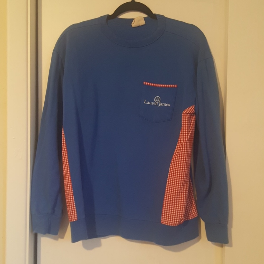 Lauren James Prepcheck Sweatshirt Preppy