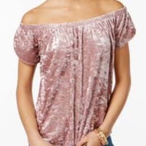 Pink Valora off shoulder shirt