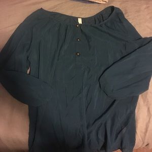 Teal blouse