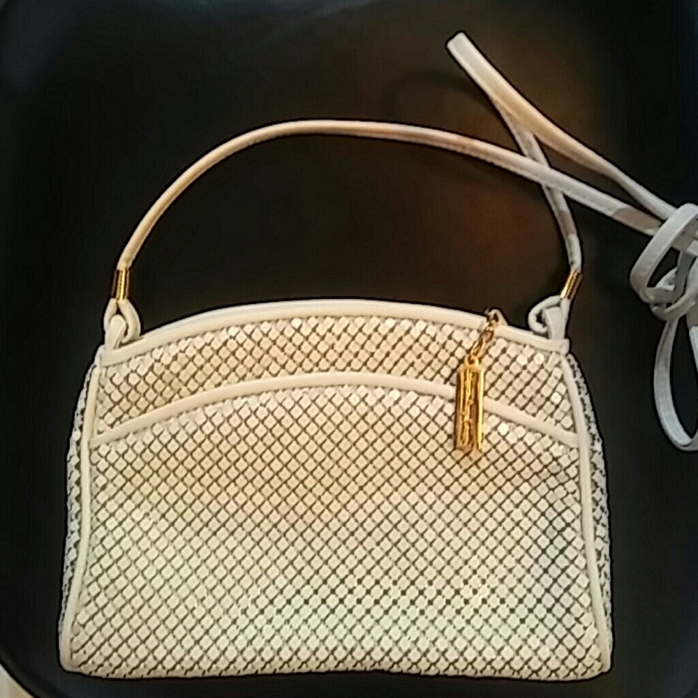 VTG Whiting & Davis Diamond Mesh Shoulder Bag