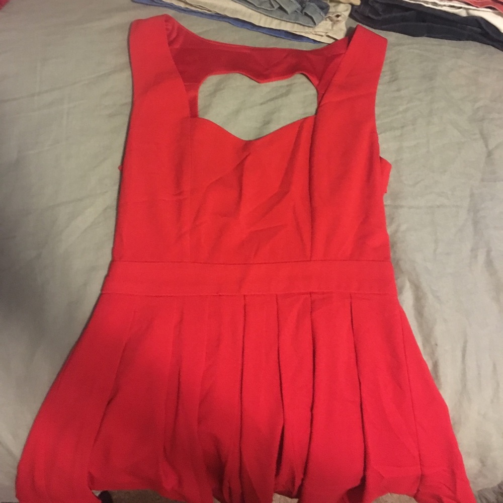 Red sun dress