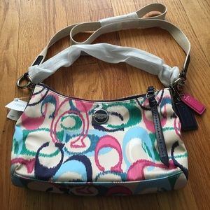 Coach bag with short and long strap option