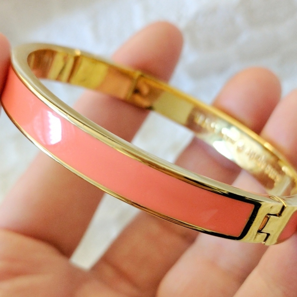 Kate Spade bangle bracelet - orange gold - Picture 1 of 4