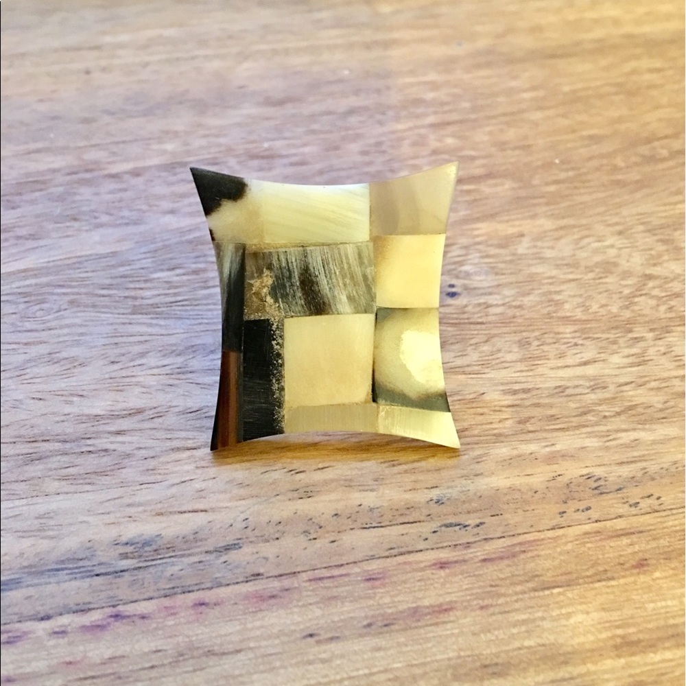 Ring size 4.5 made of Horn