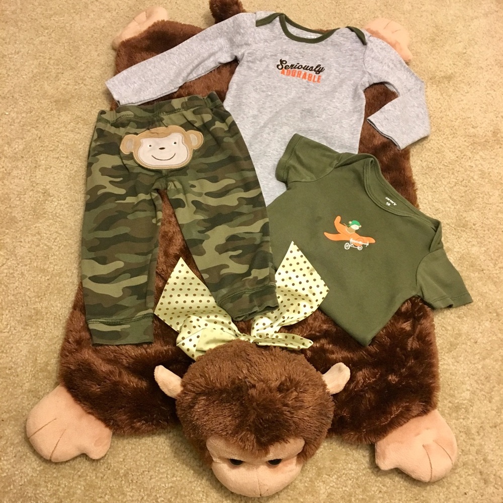 3-piece monkey set
