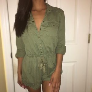 Army green Romper