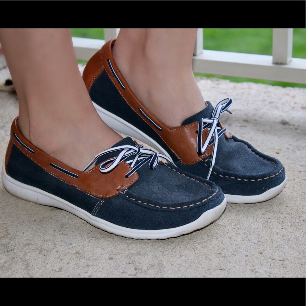 Clarks Arbor Opal Suede Slip-On Women's Boat Shoes