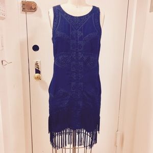 Embroidered Fringe Dress - Urban Outfitters