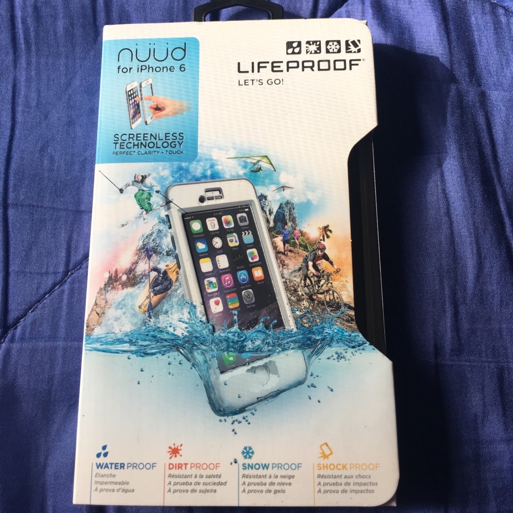 NWT white nuud life proof case for iPhone 6