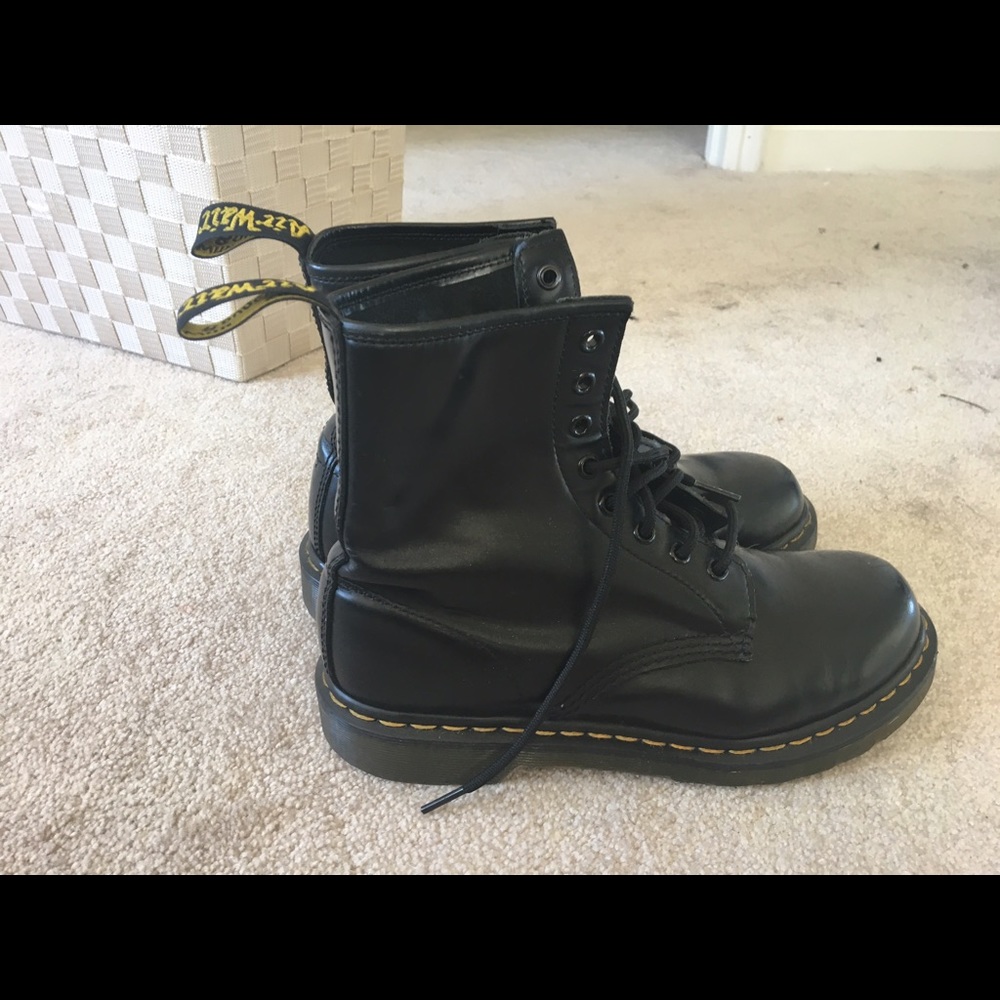 All black Dr. Martens