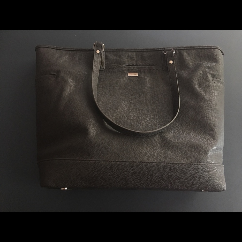 Gray briefcase
