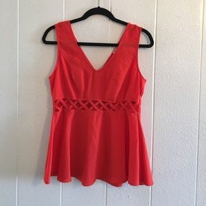 Night on the town peplum top