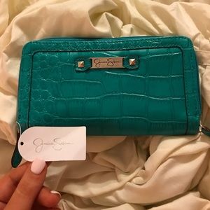 NWT- Jessica Simpson Clutch/Wallet. Teal Green