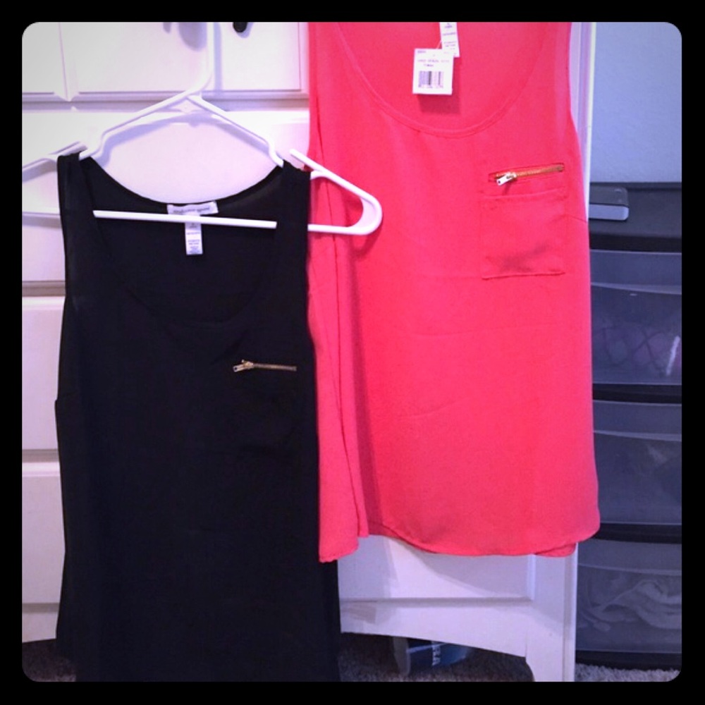 Lightweight rayon fabric tanks XS