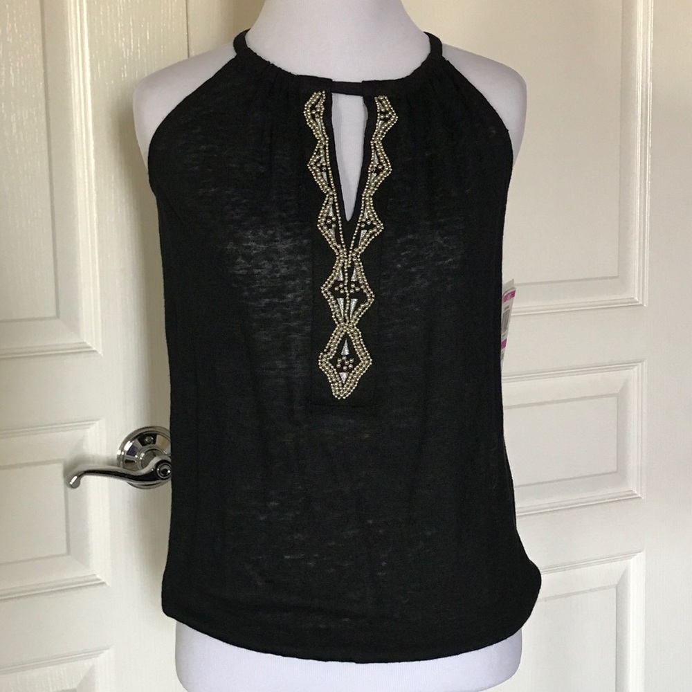 NWT  - I.N.C.,  Sleeveless Linen Top - Size PP