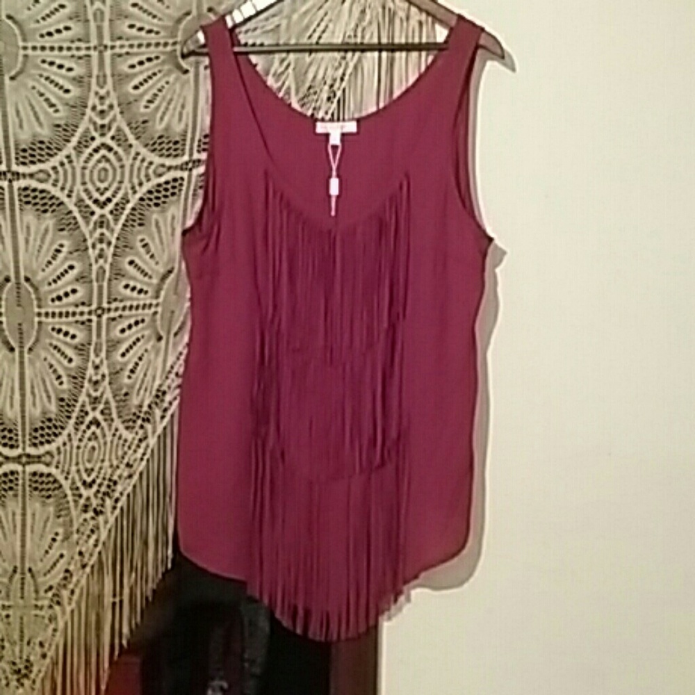 Spense Fringed Top